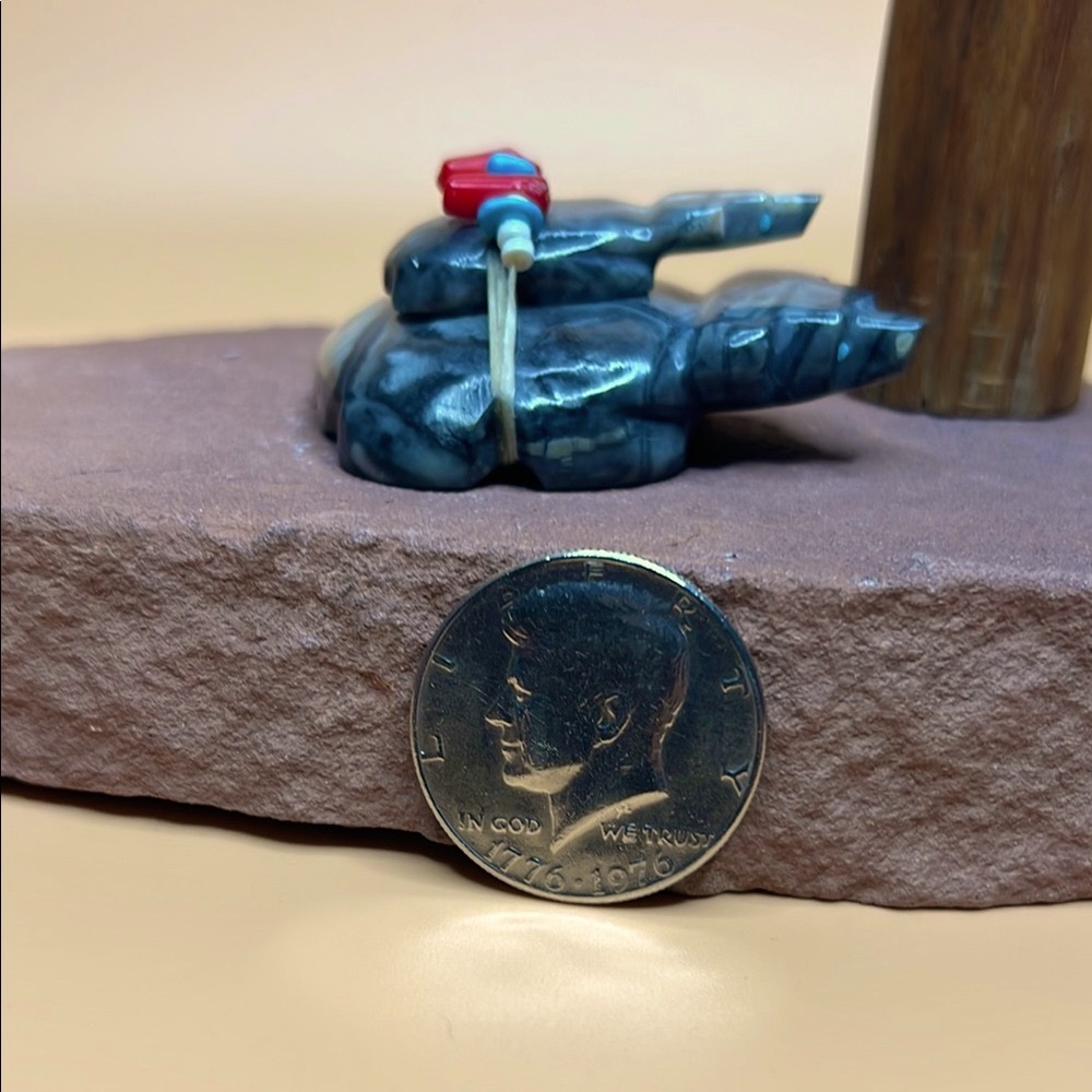 Double Picasso Stone Bear Figurine.